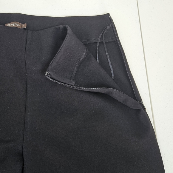 J. McLaughlin Black Wide Leg Side Zip Dress Pants 4 - Picture 8 of 13